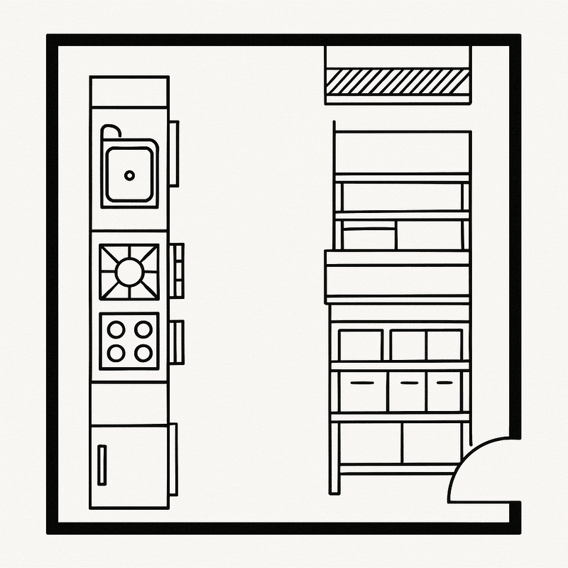پلان گالی/دو ردیفه موازی